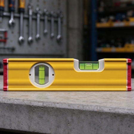 Aluminum-Frame Mini Spirit Level – Pocket-Sized Level for Construction