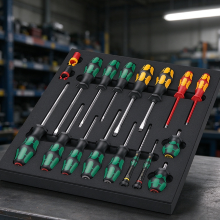 Professional Screwdriver Set with Anti-Slip Handles – Precision Repair Kit in EVA Foam Tray