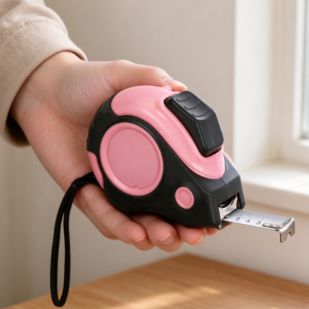Cute Pink Anti-Slip Measuring Tape – Household Telescopic Measuring Tape
