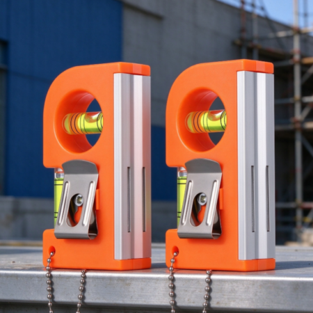 Magnetic Pocket Spirit Level (2-Pack) – Reinforced Orange Aluminum-Alloy Mini Level